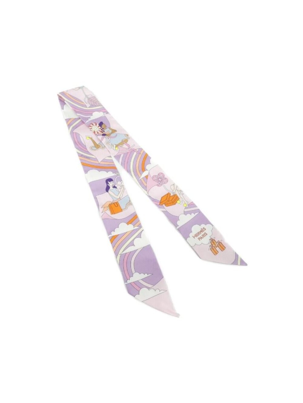 Hermes Carres Volants Twilly Scarf